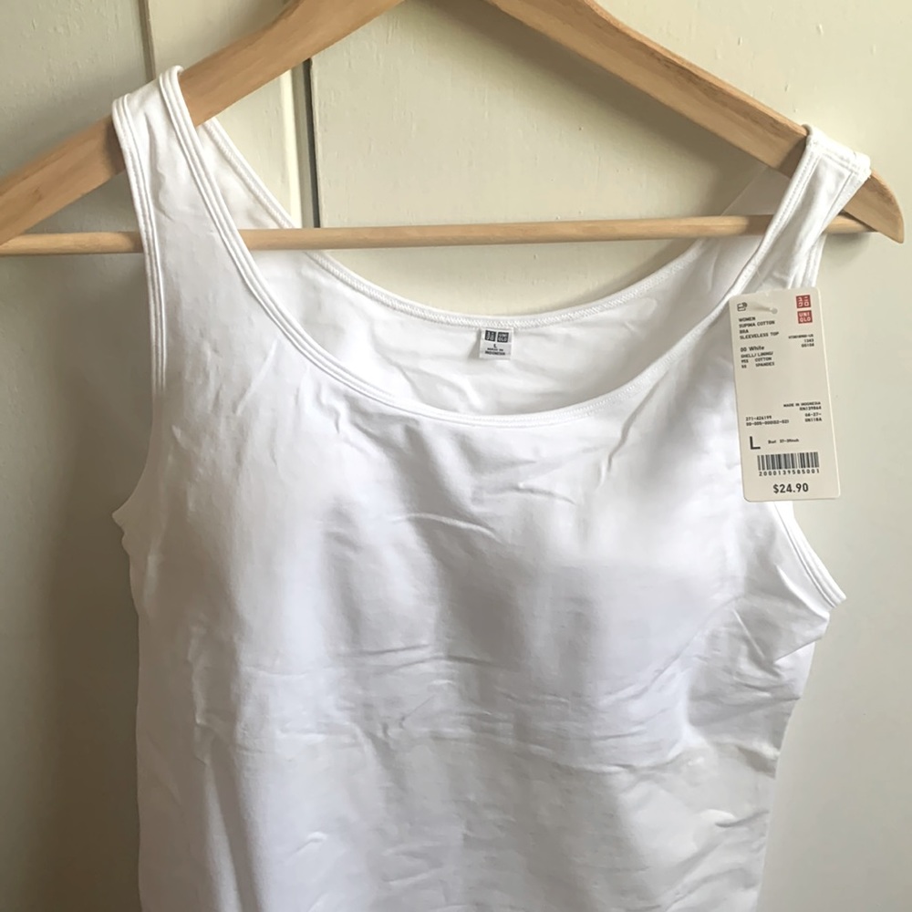 Uniqlo Supima Cotton Bra Sleeveless Top